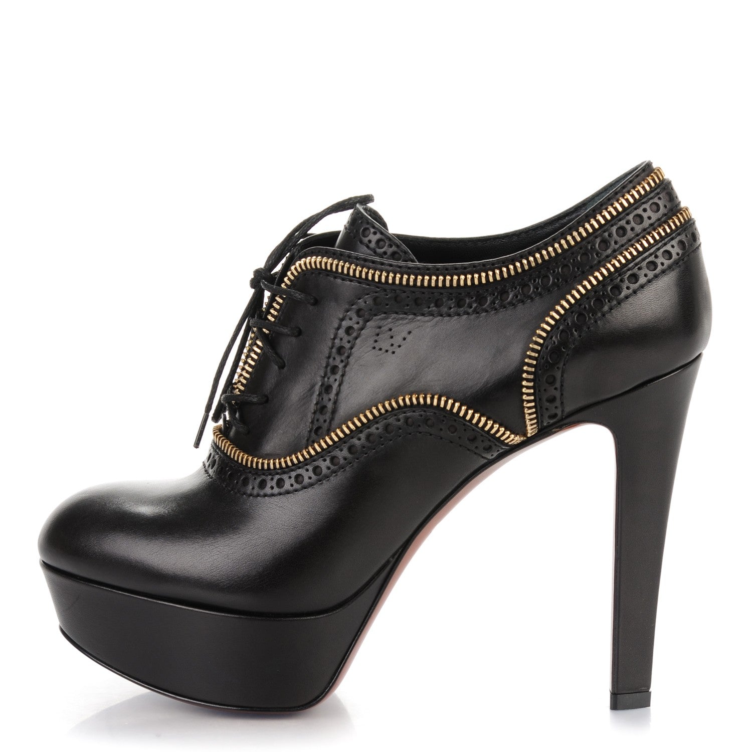 Louis Vuitton Calfskin Tomboy Platform Pumps 38 Black 1 of 7