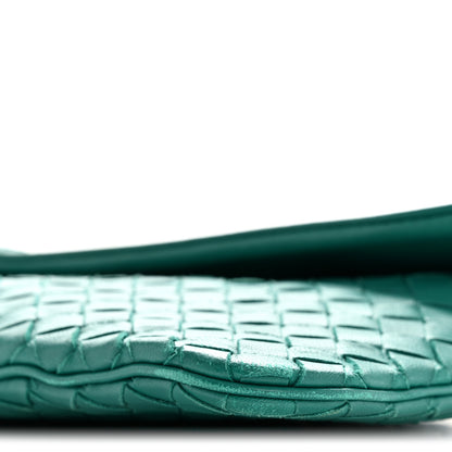 Bottega Veneta Nappa Intrecciato Flap Crossbody Mallard 10 of 12