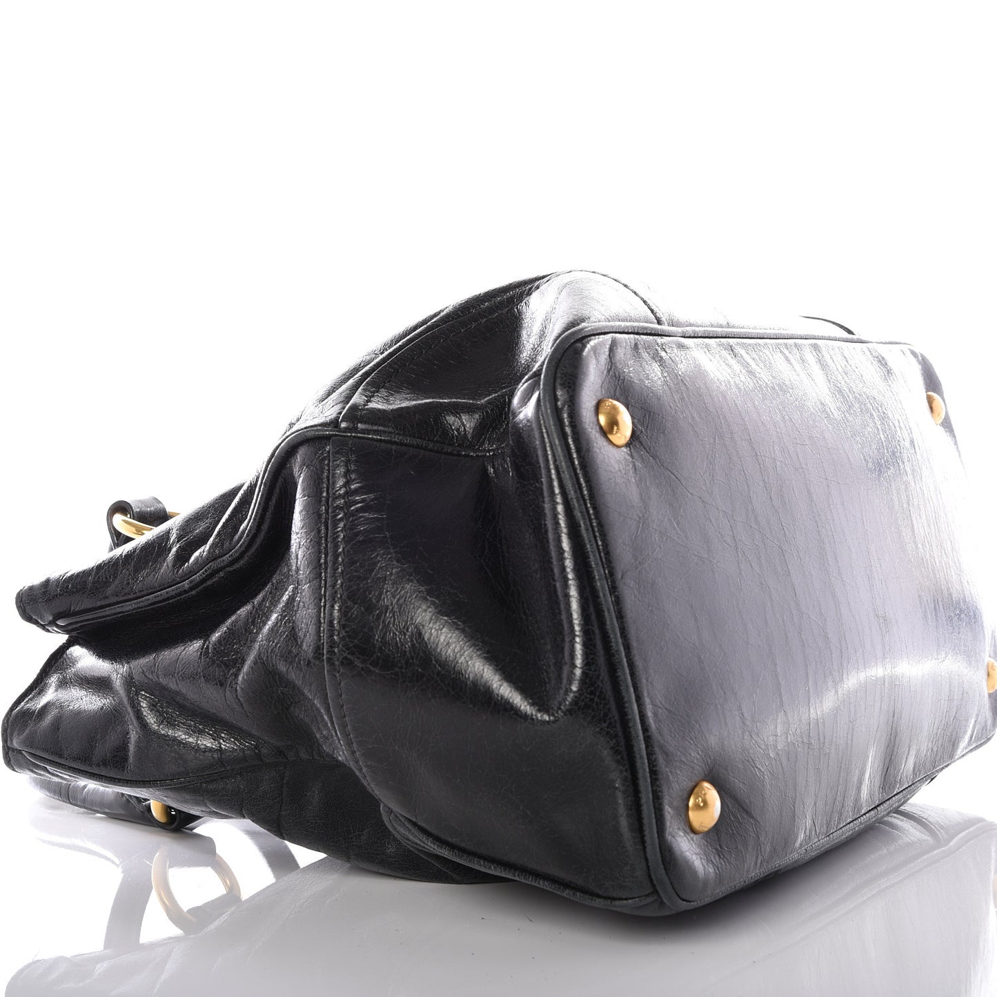 Vitello Shine Tote Black