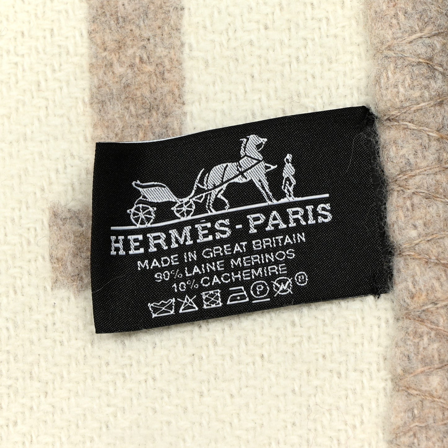 Wool Cashmere Avalon III Blanket Coco Camomille