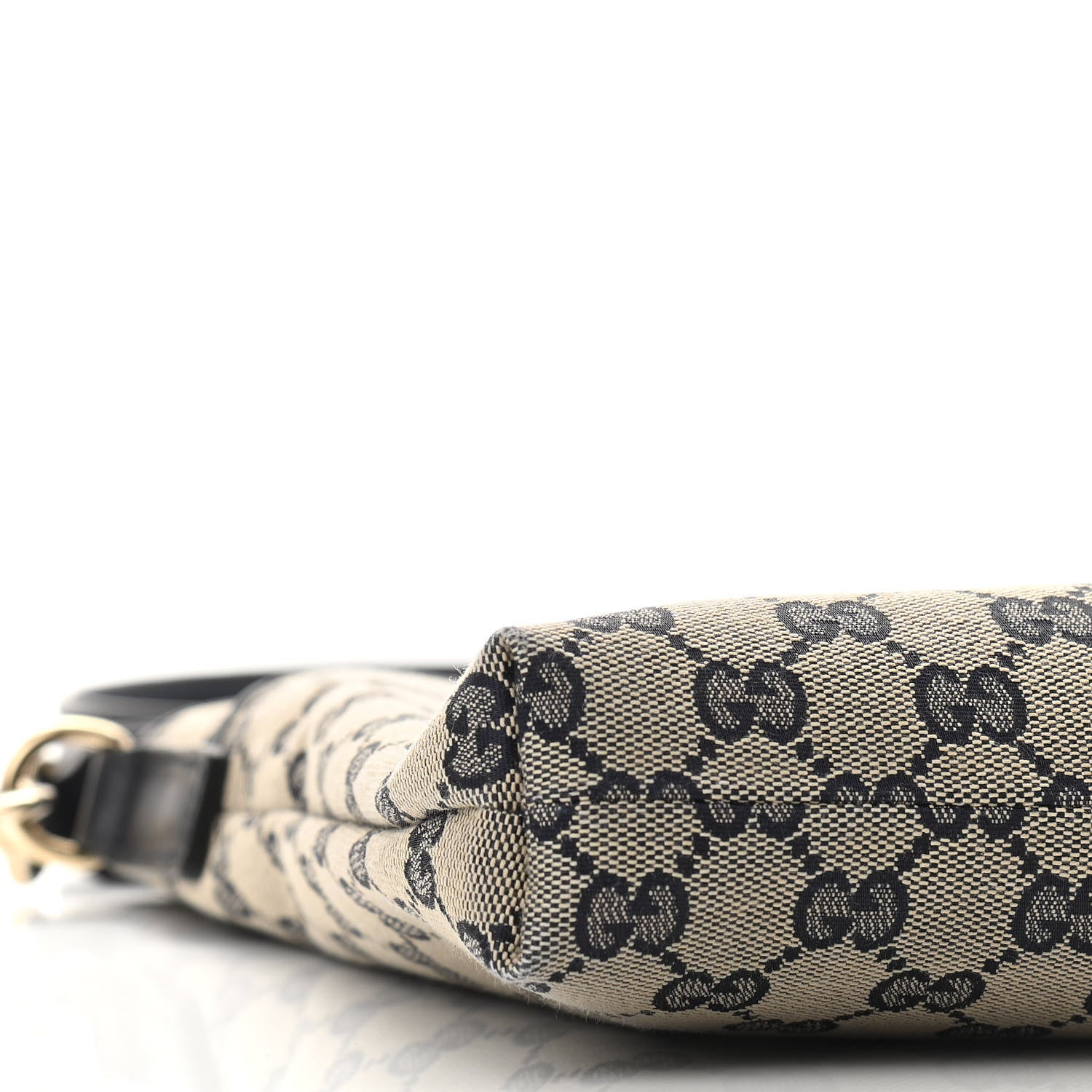 Gucci GG Supreme Monogram Web Flat Messenger Bag Navy 11 of 12