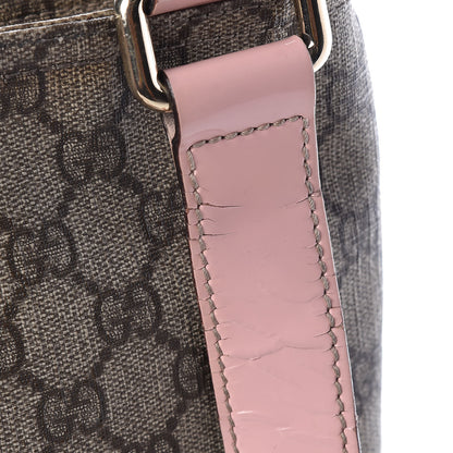 Gucci GG Supreme Monogram Medium Flat Messenger Bag Light Pink 11 of 12