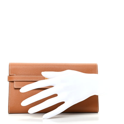 Hermes Epsom Kelly Longue Wallet Gold 2 of 6