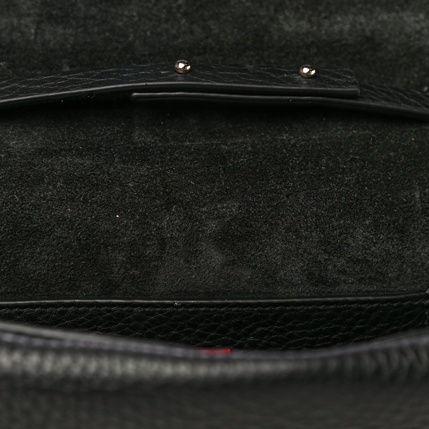 Valentino Garavani Grainy Calfskin Rockstud Double Flap Crossbody Bag Black 12 of 18