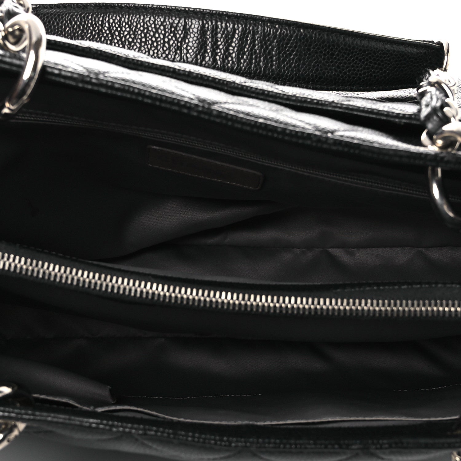 Chanel Caviar Quilted XL Grand Shopping Tote GST Black 5 of 12