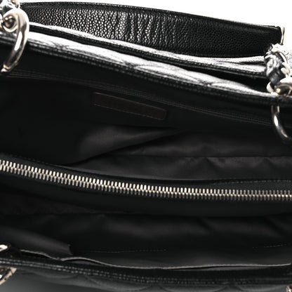 Chanel Caviar Quilted XL Grand Shopping Tote GST Black 5 of 12