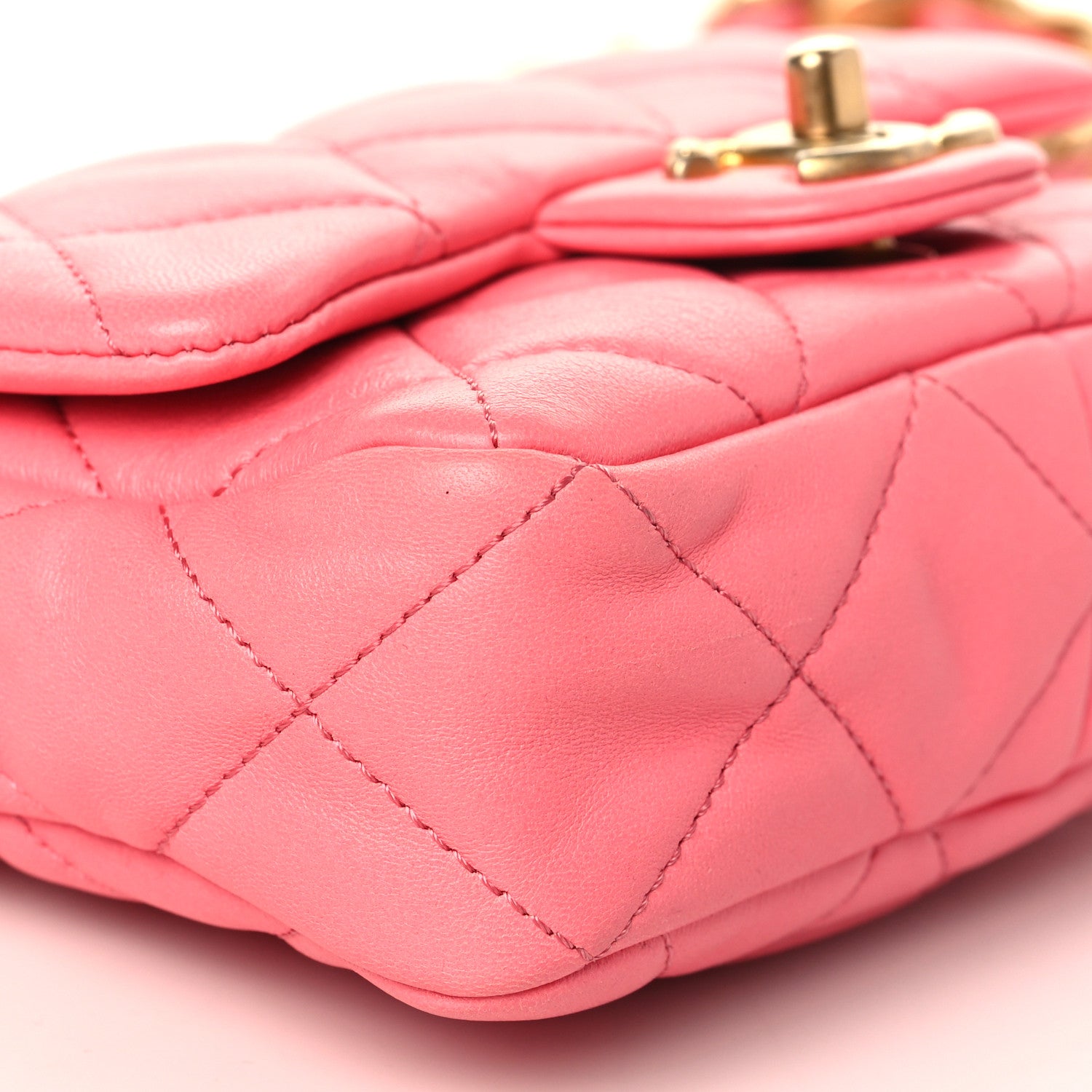 Chanel Lambskin Quilted Mini Funky Town Flap Pink 8 of 9