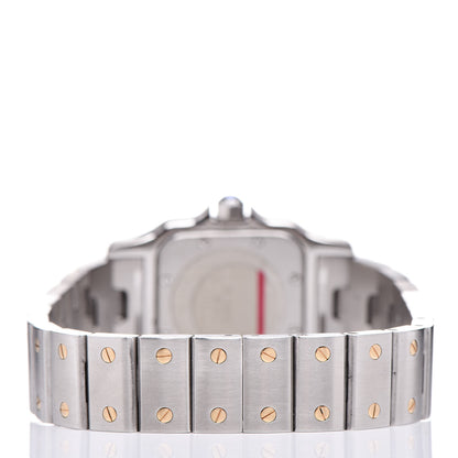 Cartier Stainless Steel 18K Yellow Gold 24mm Santos De Cartier Galbee Quartz Watch 4 of 8