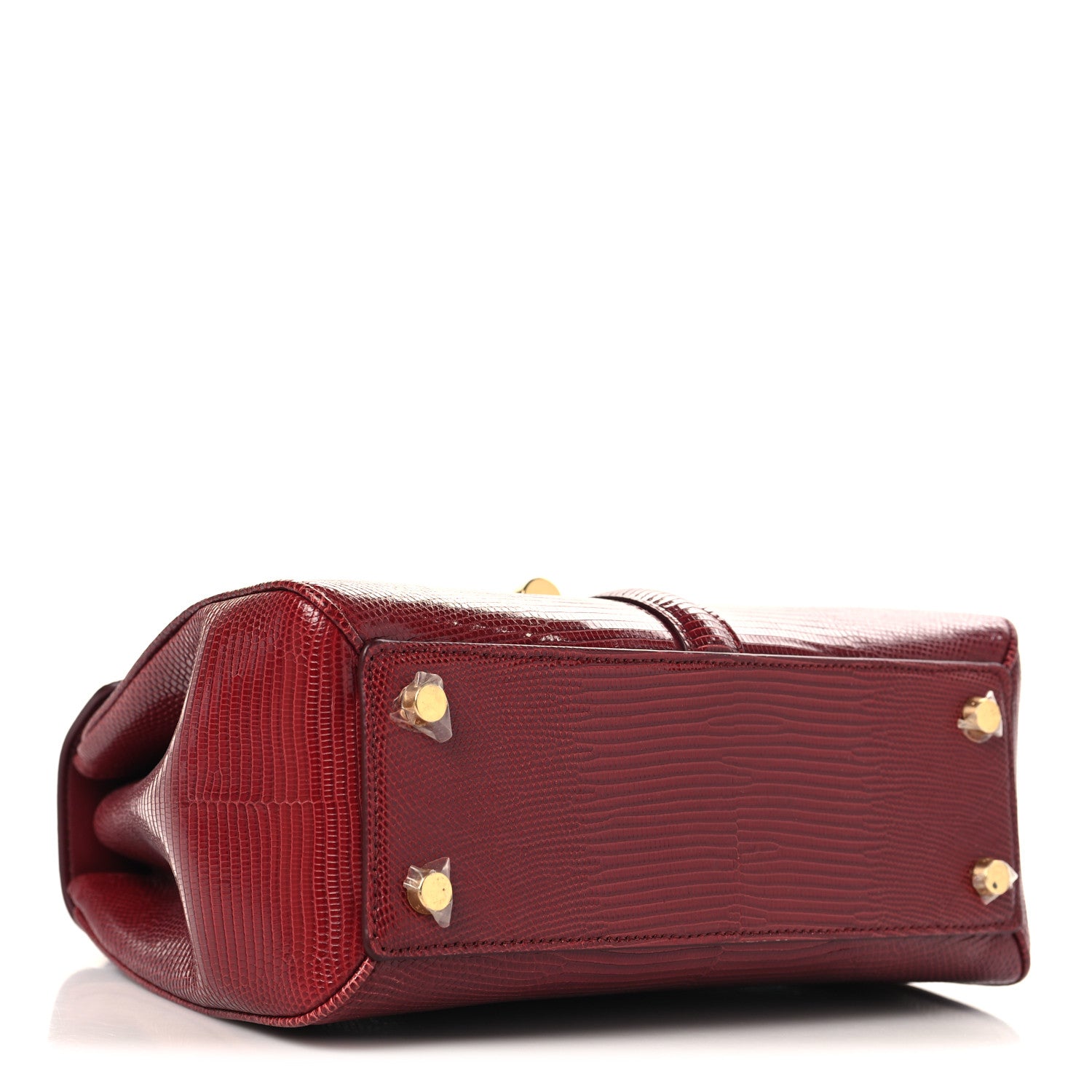 Celine Lizard Small 16 Top Handle Bag Red 4 of 9