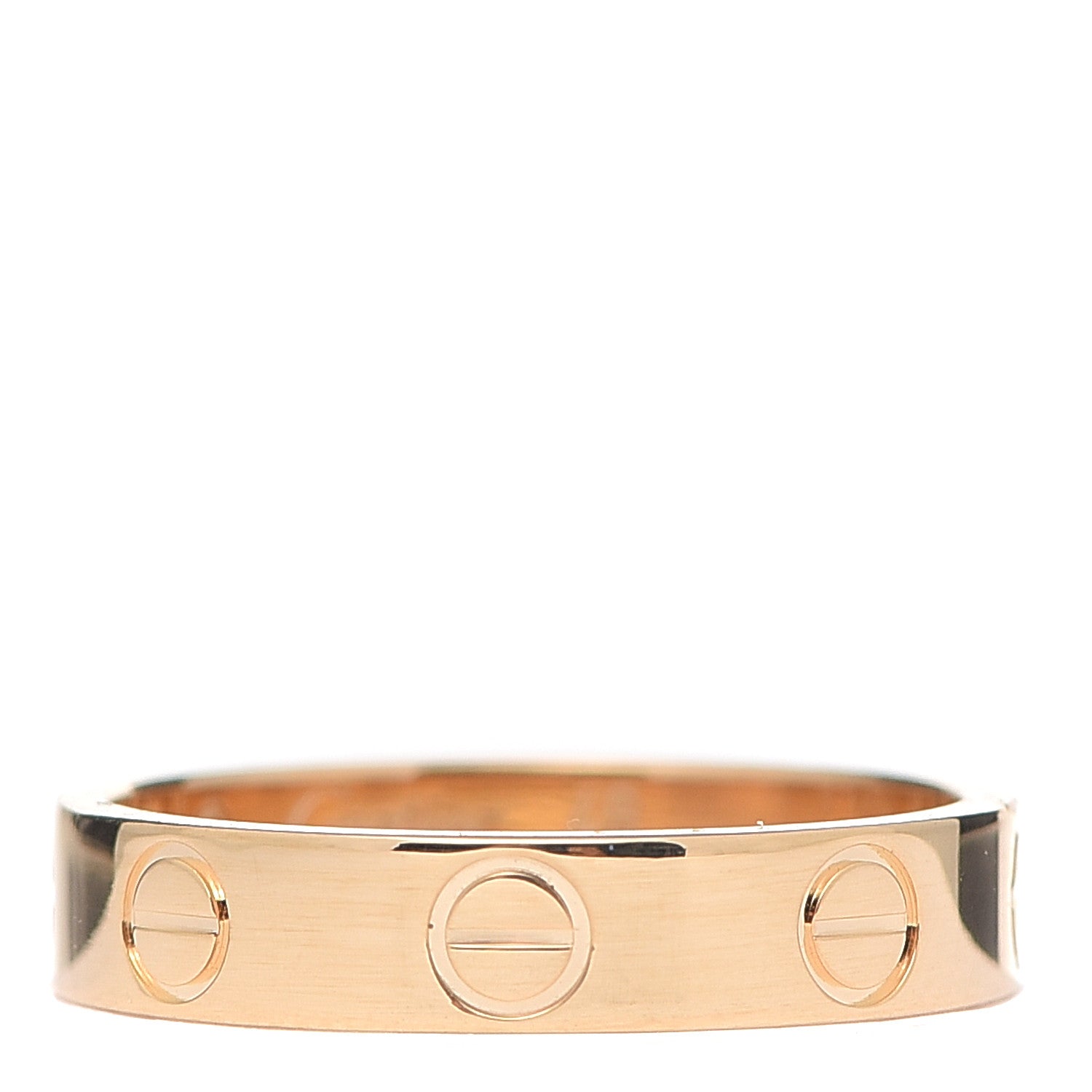Cartier 18K Yellow Gold 3.5mm LOVE Wedding Band Ring 48 4.5 1 of 4