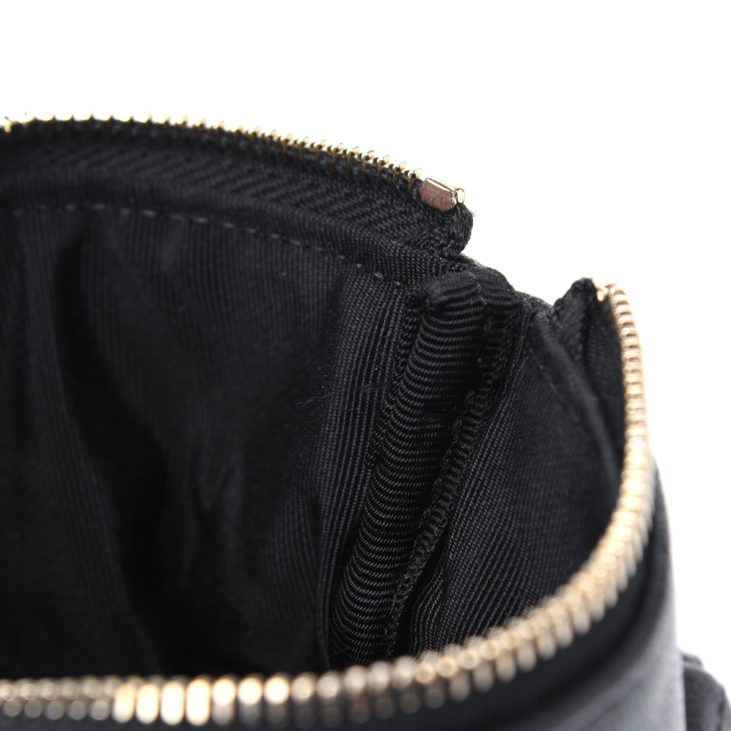 Chanel Sheepskin Quilted Small Vintage Mademoiselle Cosmetic Case Black 5 of 5