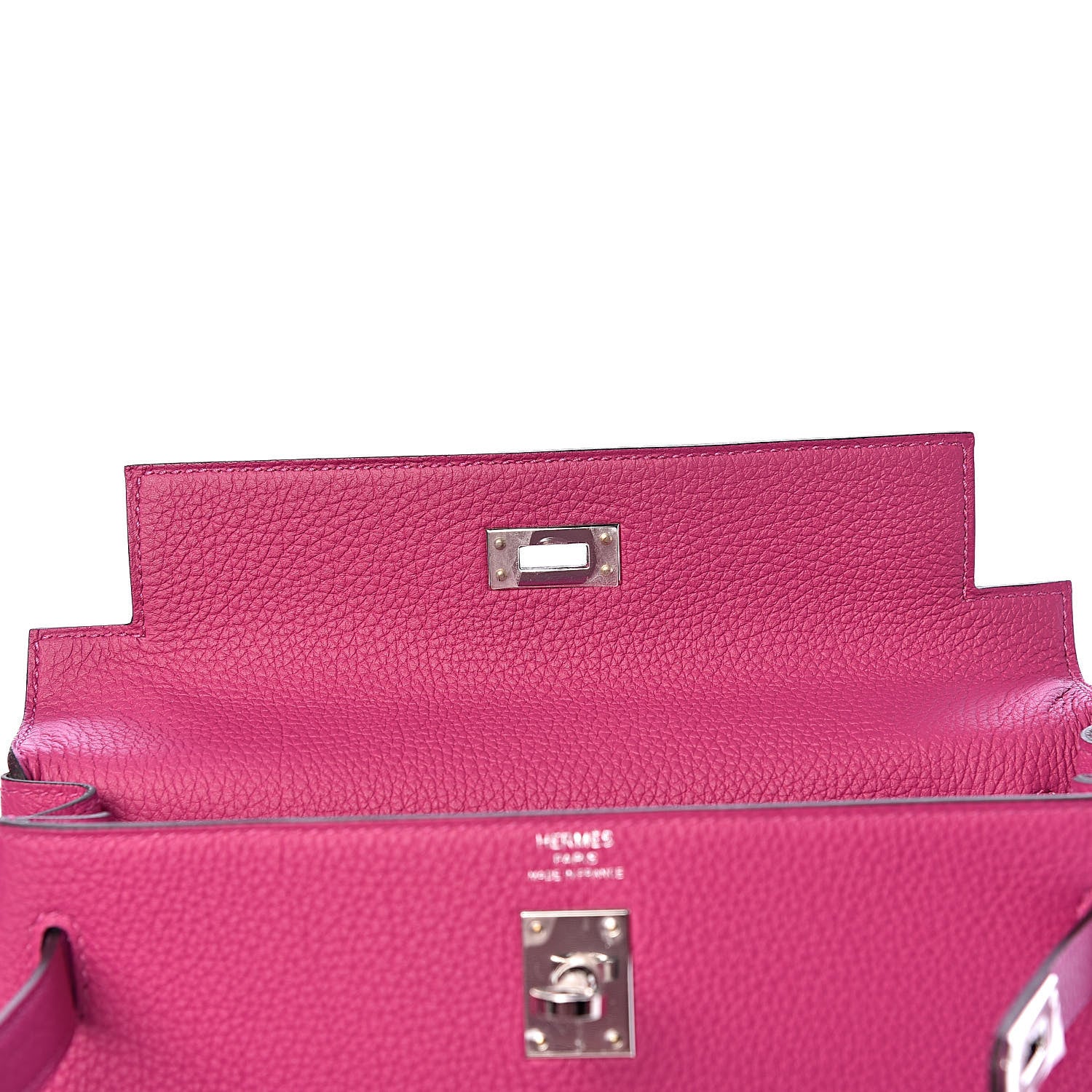 Hermes Togo Kelly Retourne 25 Rose Pourpre 9 of 36
