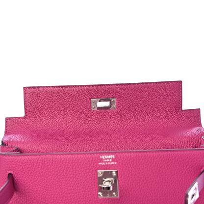 Hermes Togo Kelly Retourne 25 Rose Pourpre 9 of 36