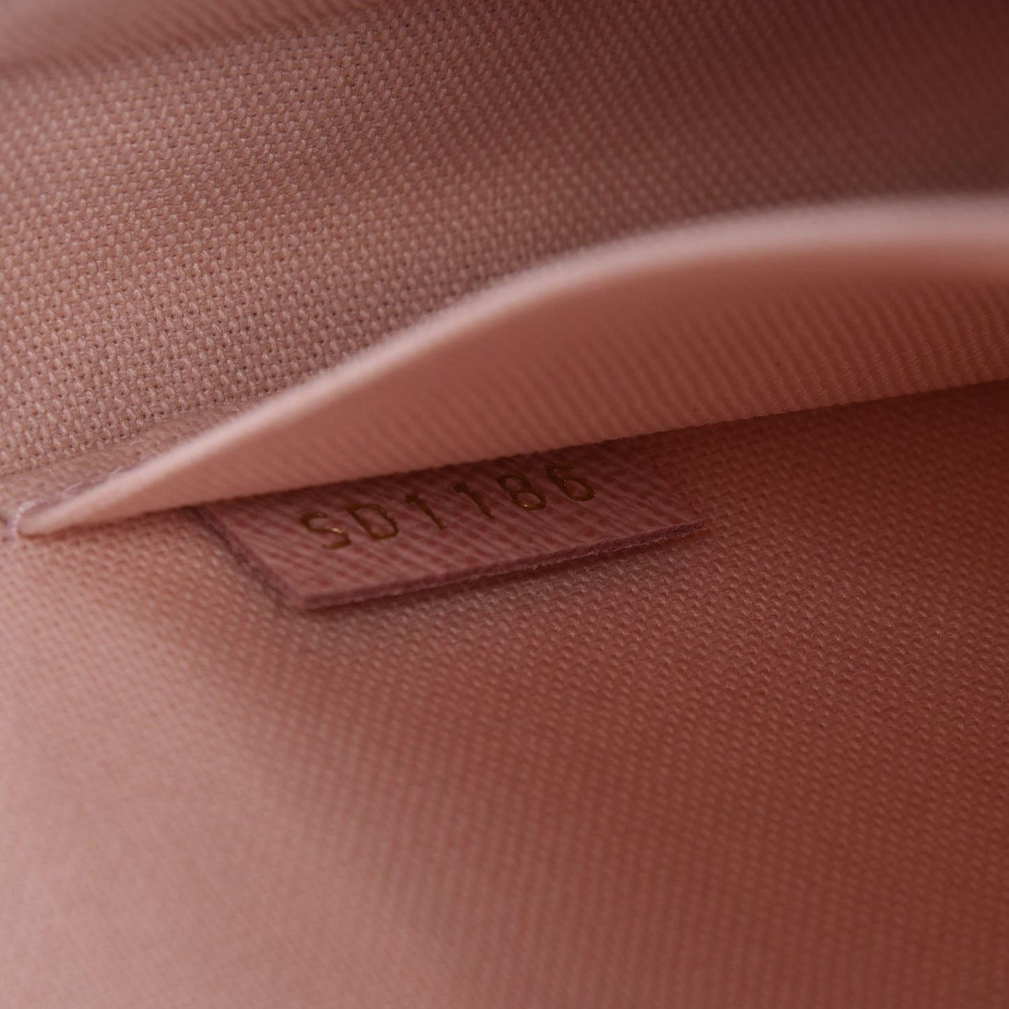 Damier Azur Pochette Felicie Chain Wallet Rose Ballerine