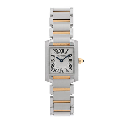 Cartier Stainless Steel 18K Yellow Gold 20mm Tank Francaise Quartz Watch 1 of 5