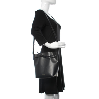 Mansur Gavriel Calfskin Mini Bucket Bag Black Flamma 2 of 24