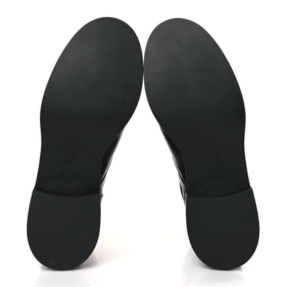 Louis Vuitton Calfskin Wonderland Flat Ranger Boots 39 Black 5 of 9