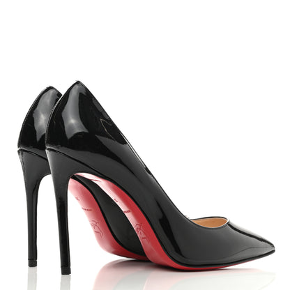 Christian Louboutin Patent Pigalle 100 Pumps 38 Black 4 of 8