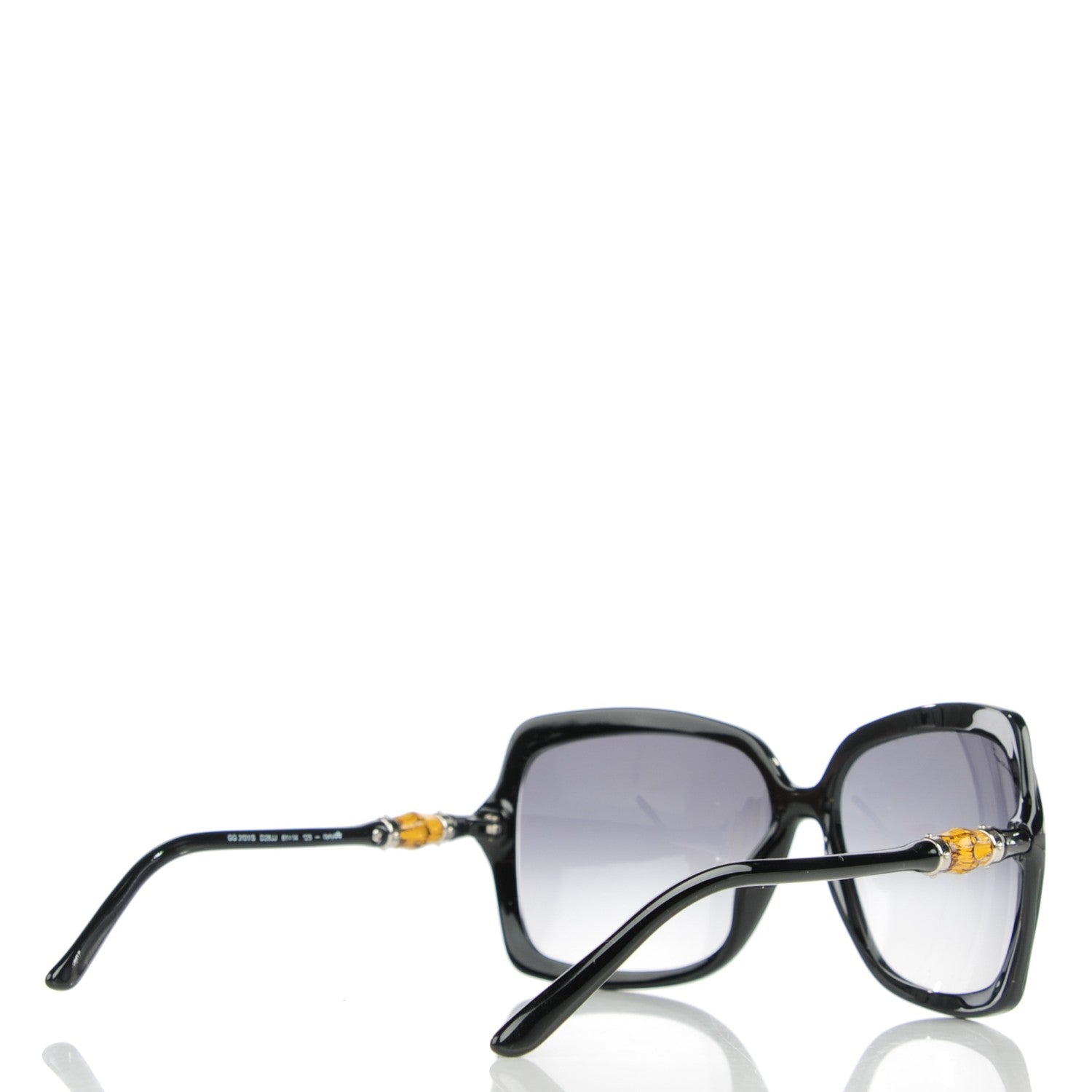 Gucci Oversized Bamboo Sunglasses 3131/S Black 3 of 6