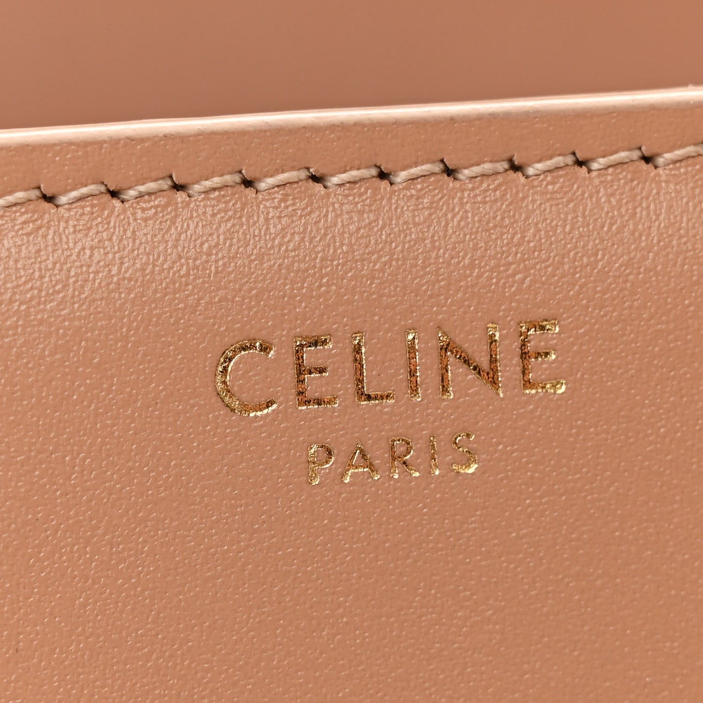 Shiny Calfskin Triomphe Chain Bag Desert Rose