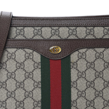 Gucci GG Supreme Monogram Web Medium Ophidia Shoulder Bag Beige New Acero 10 of 10