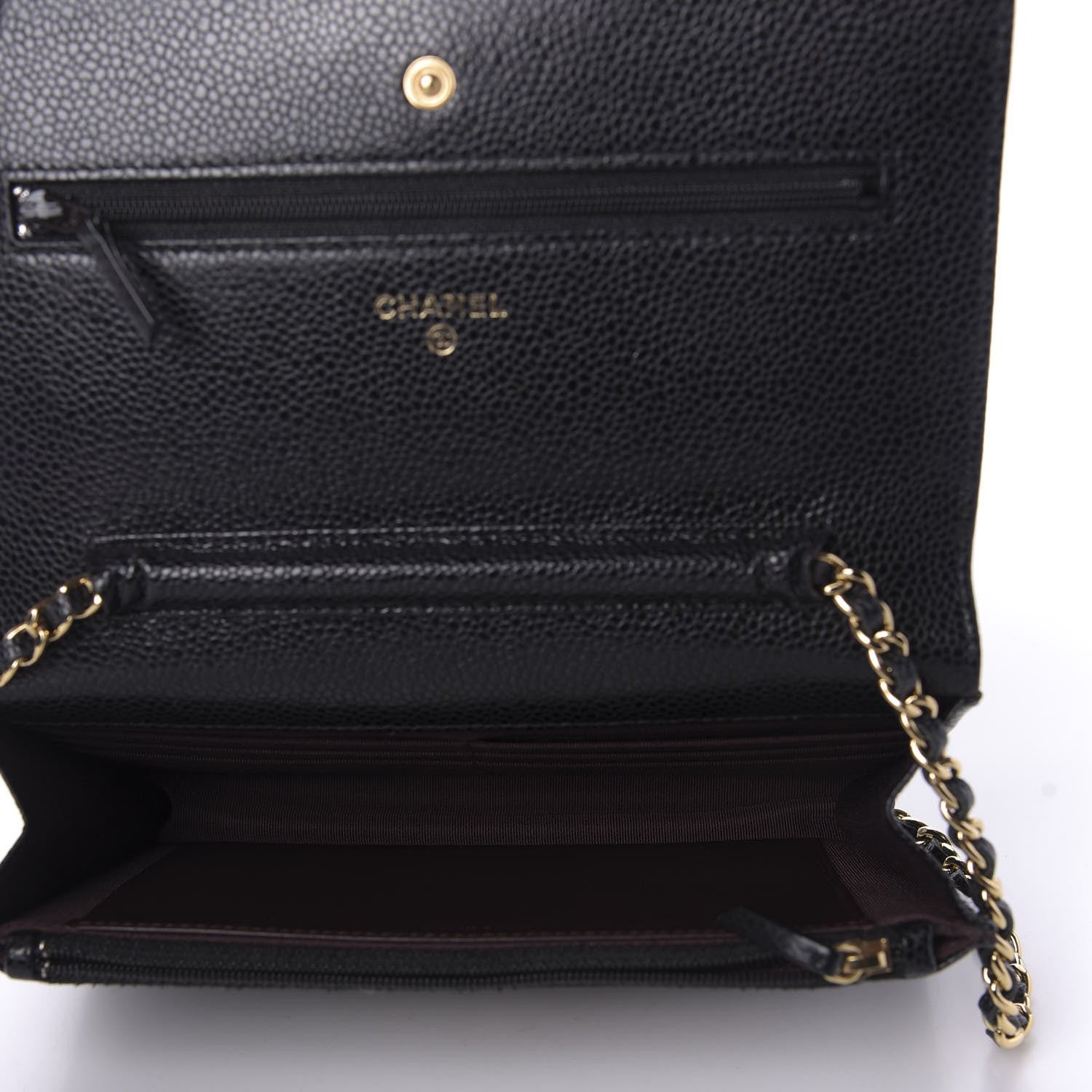 Chanel Caviar Quilted Wallet On Chain WOC Black 5 of 10