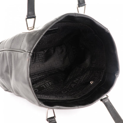 Chanel Caviar Square Stitched Tote Black 5 of 7