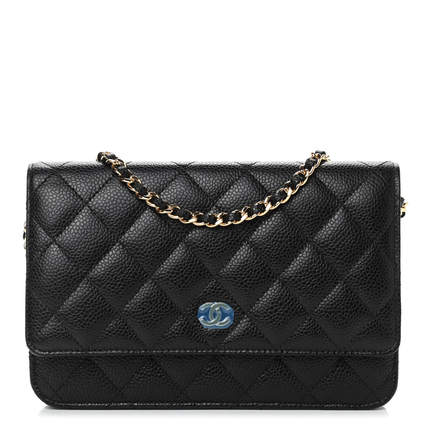 Chanel Caviar Quilted Wallet On Chain WOC Black 1 of 5