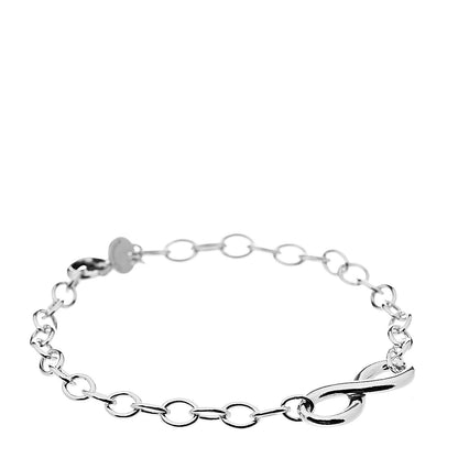 Tiffany Sterling Silver Infinity Chain Bracelet 1 of 3