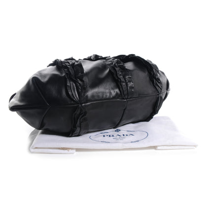 Prada Nappa Ruffle Bag Black 4 of 9