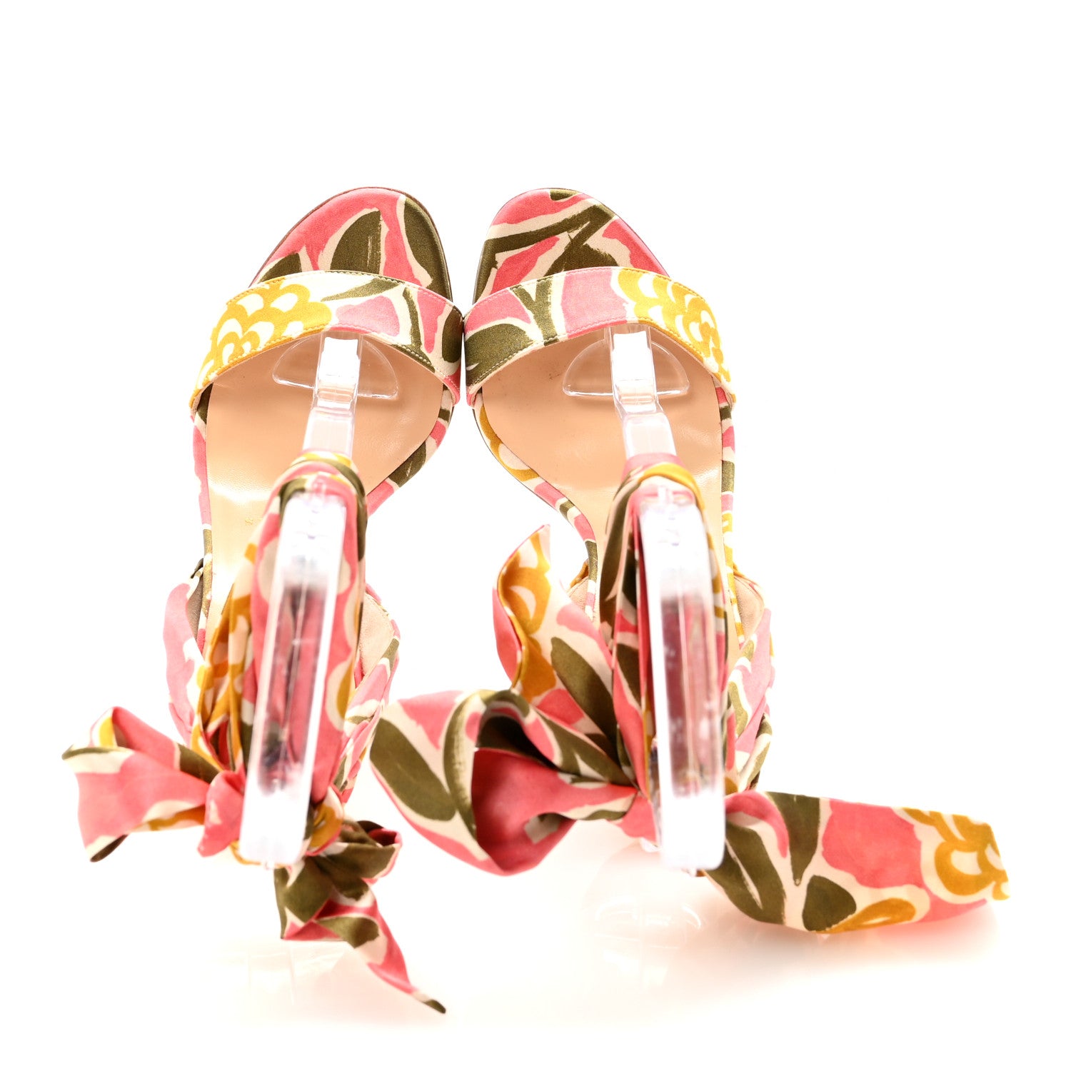 Christian Louboutin Crepe Satin Raoul Du Desert 100 Sandal 36 Jupon 2 of 9