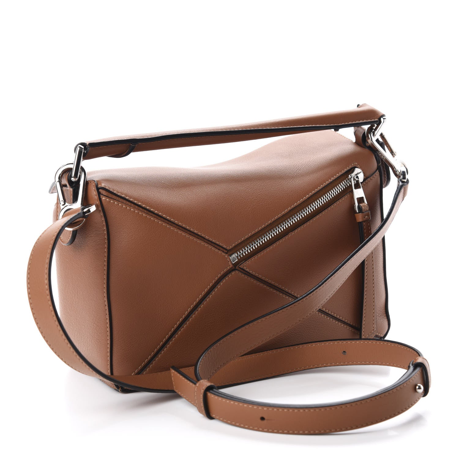 Loewe Calfskin Small Puzzle Bag Tan 3 of 9