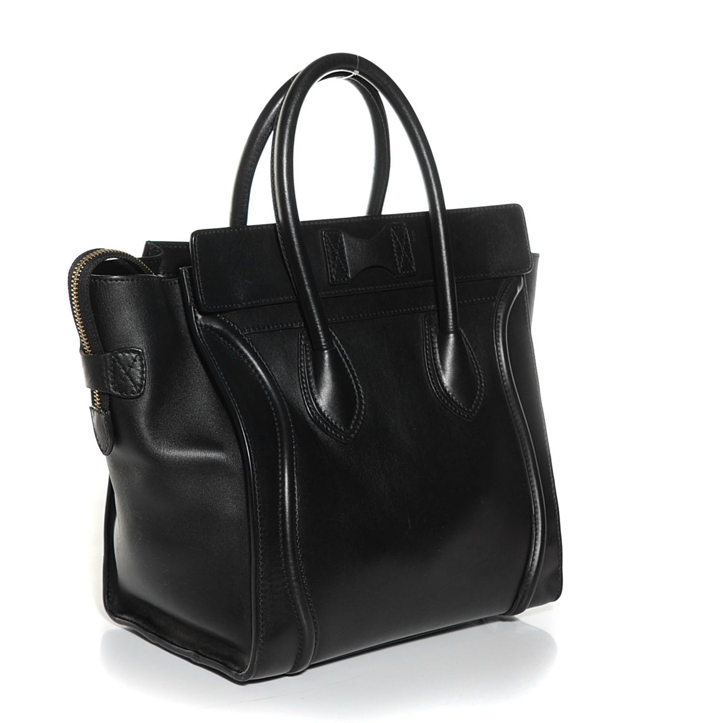 Smooth Calfskin Mini Luggage Black