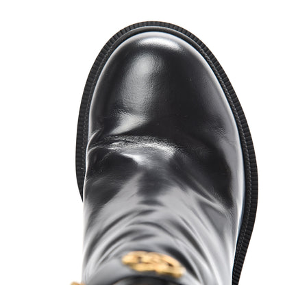 Gucci Calfskin Crystal GG Trip Chelsea Ankle Boots 37.5 Black 12 of 14
