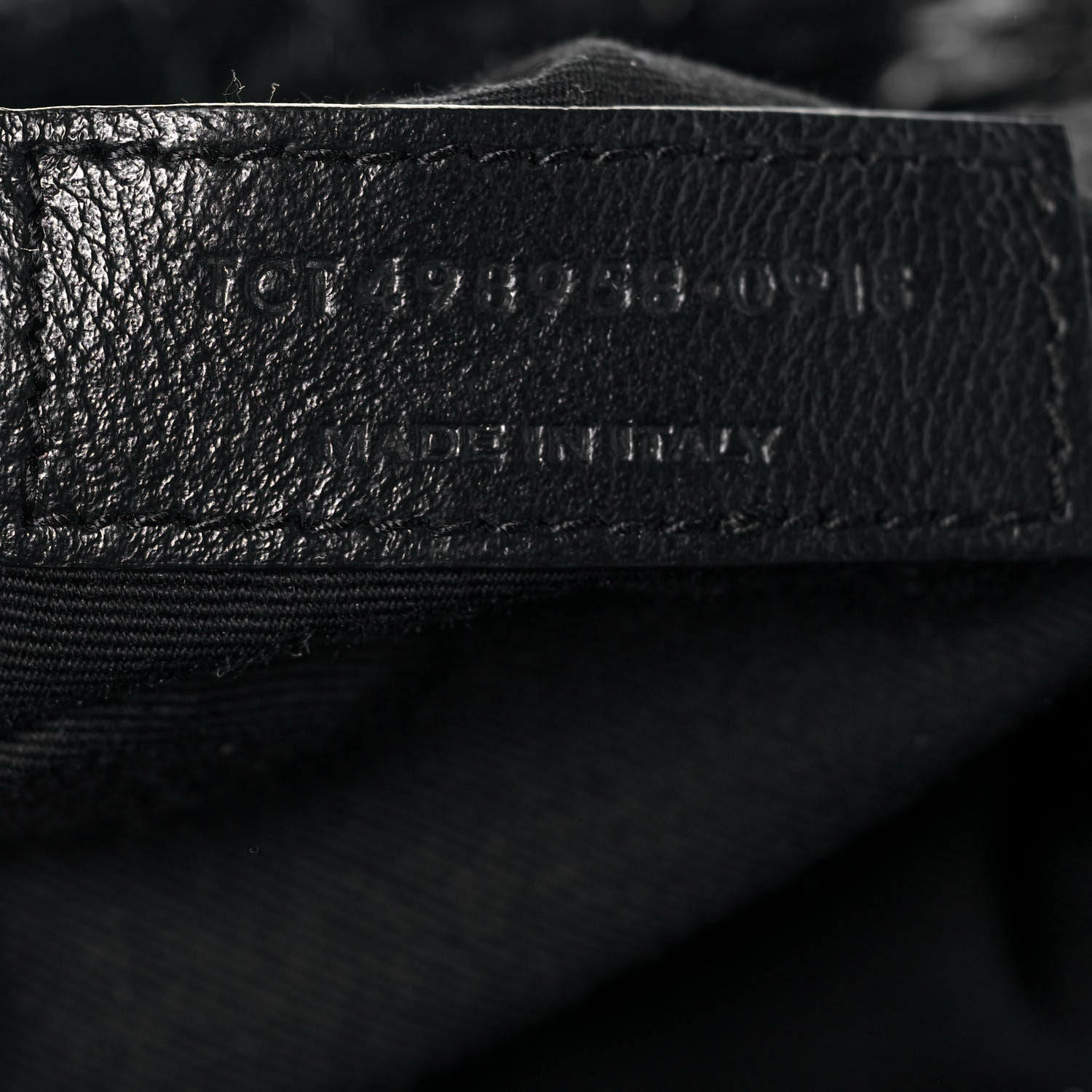 Saint Laurent Crinkled Calfskin Matelasse Monogram Medium Niki Chain Satchel Black 6 of 12