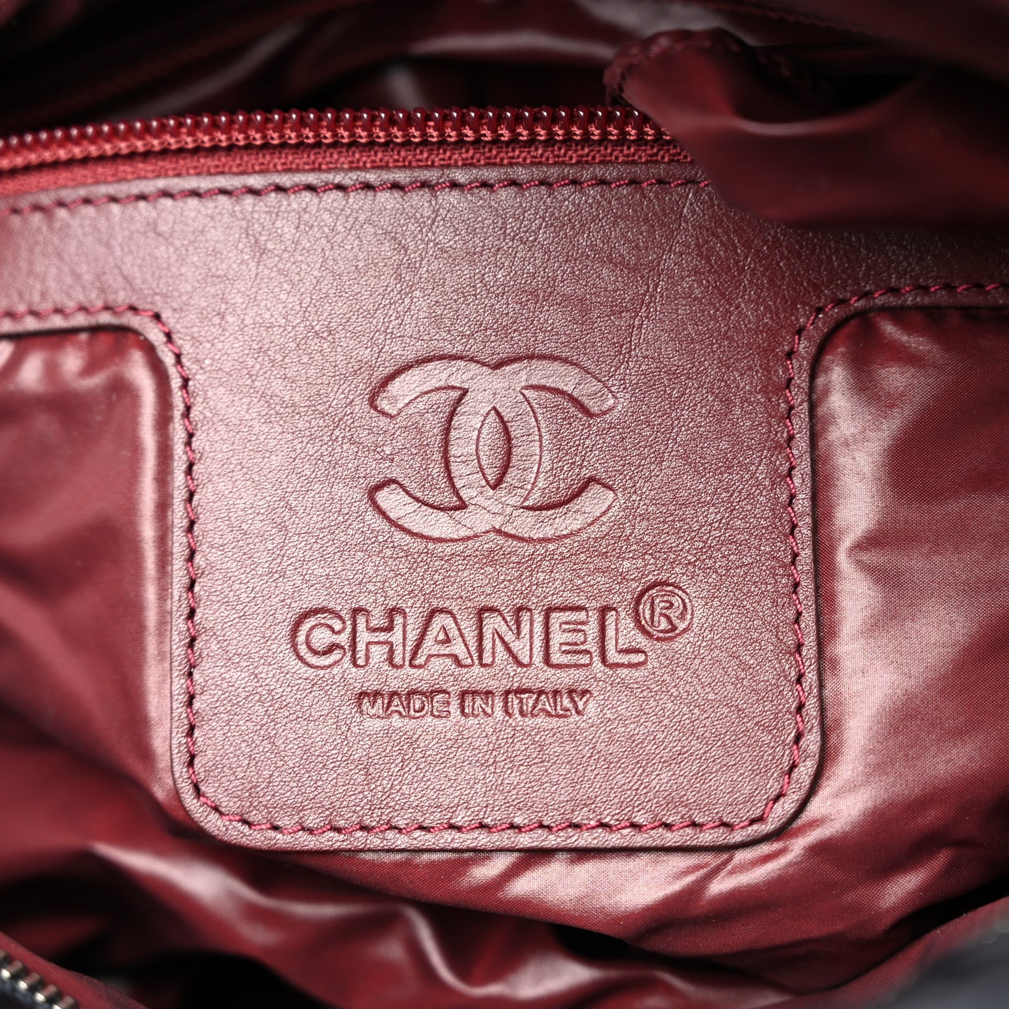 Nylon Coco Cocoon Zipped Tote Black