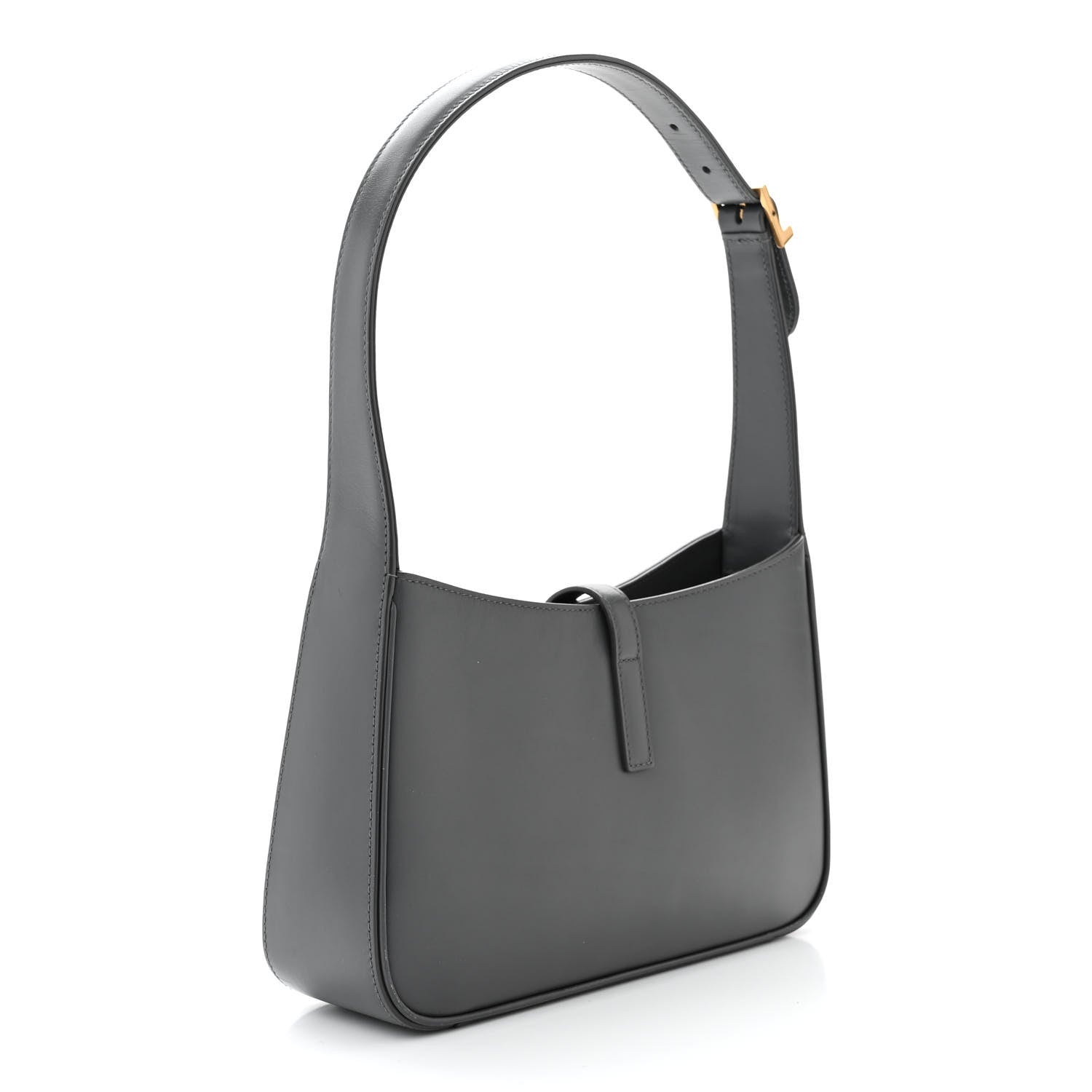 Saint Laurent Smooth Calfskin Le 5 A 7 Hobo Storm 3 of 15