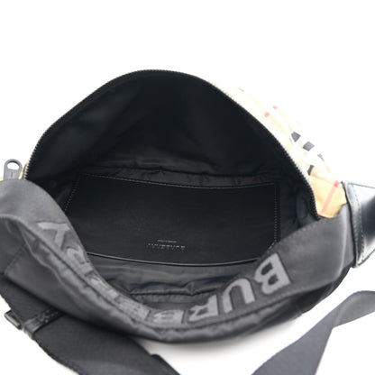 Burberry Nylon Vintage Check Sonny Bum Bag Archive Beige Black 5 of 10