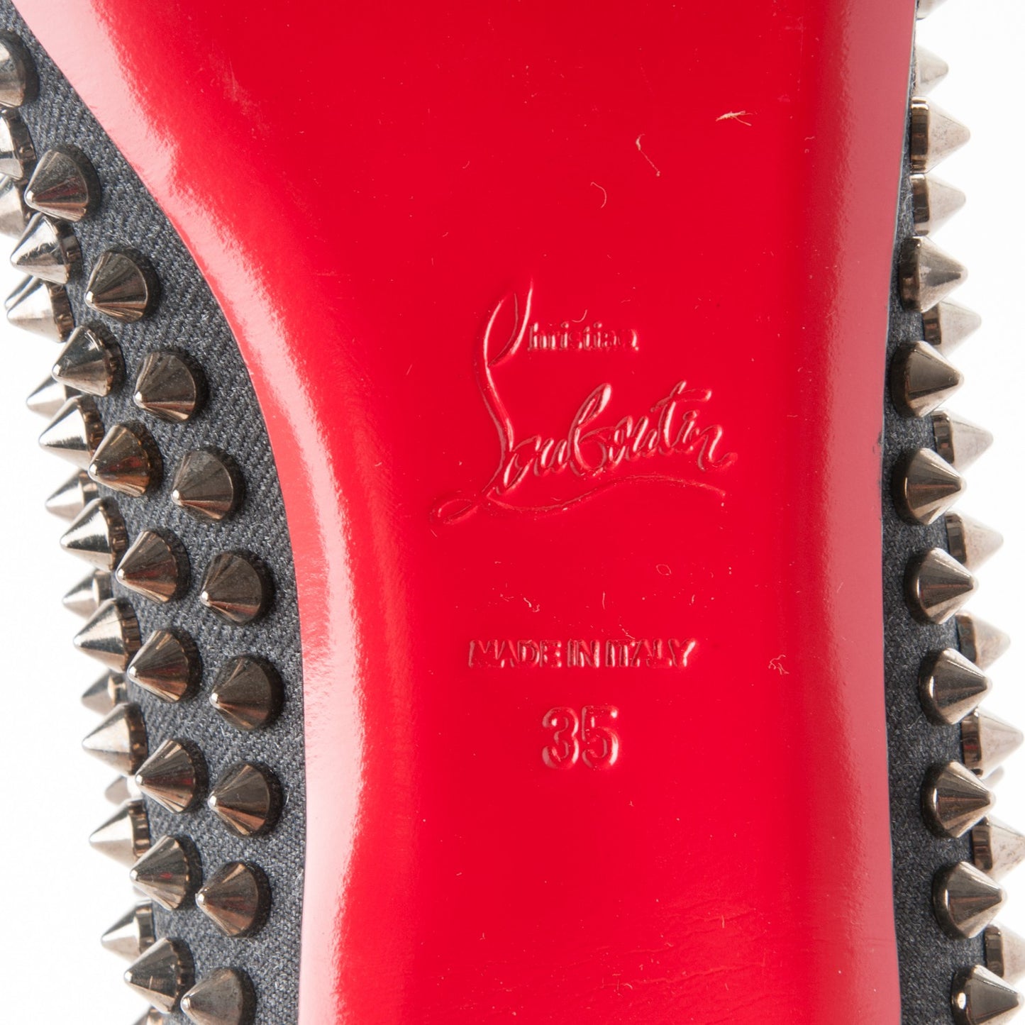 Flannel Pigalle Spikes Flats 35 Antracite Gun