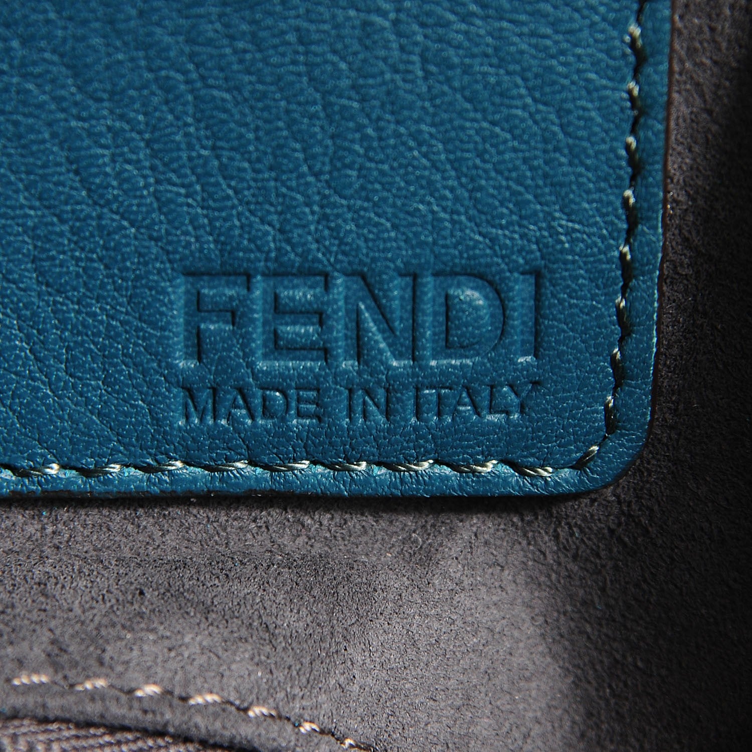 Fendi Vitello Bi-Color Large 3Jours Tote Oceano Lago 6 of 12