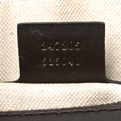 Gucci Monogram Selleria Calfskin Vintage Web Medium Boston Beige Ebony Cocoa 7 of 10