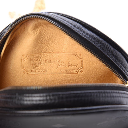 MCM Monogram Coated Canvas Round Suzy Wong Crossbody Black 7 of 12