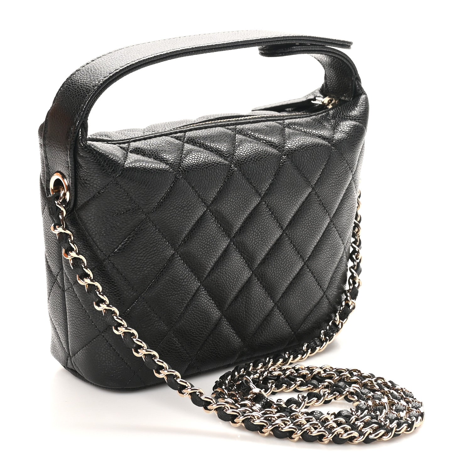 Chanel Caviar Quilted Hobo Black 3 of 11