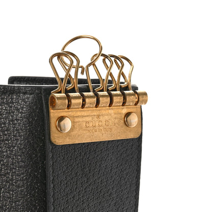 Gucci Calfskin GG Marmont 6 Key Holder Black 6 of 9