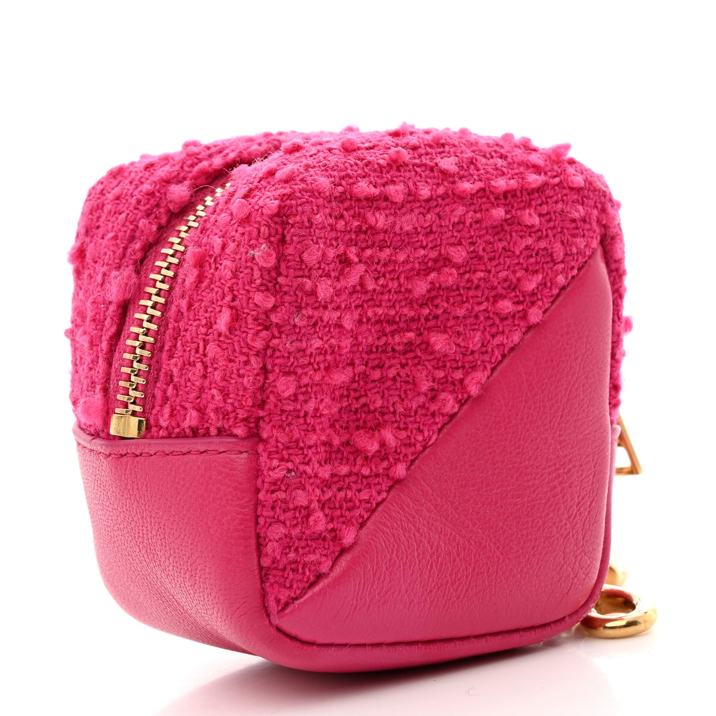 Boucle Jaime Cube Charm Keychain Magenta