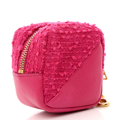 Saint Laurent Boucle Jaime Cube Charm Keychain Magenta 3 of 8