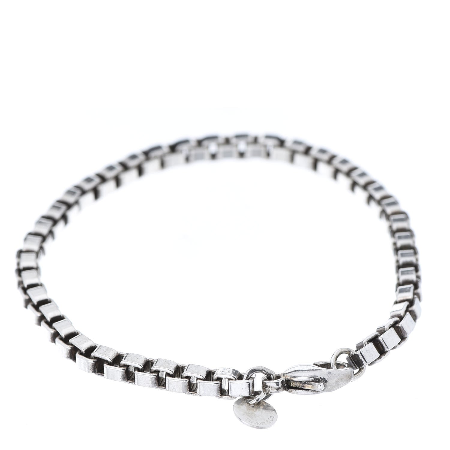 Tiffany Sterling Silver 4mm Venetian Link Bracelet 3 of 5
