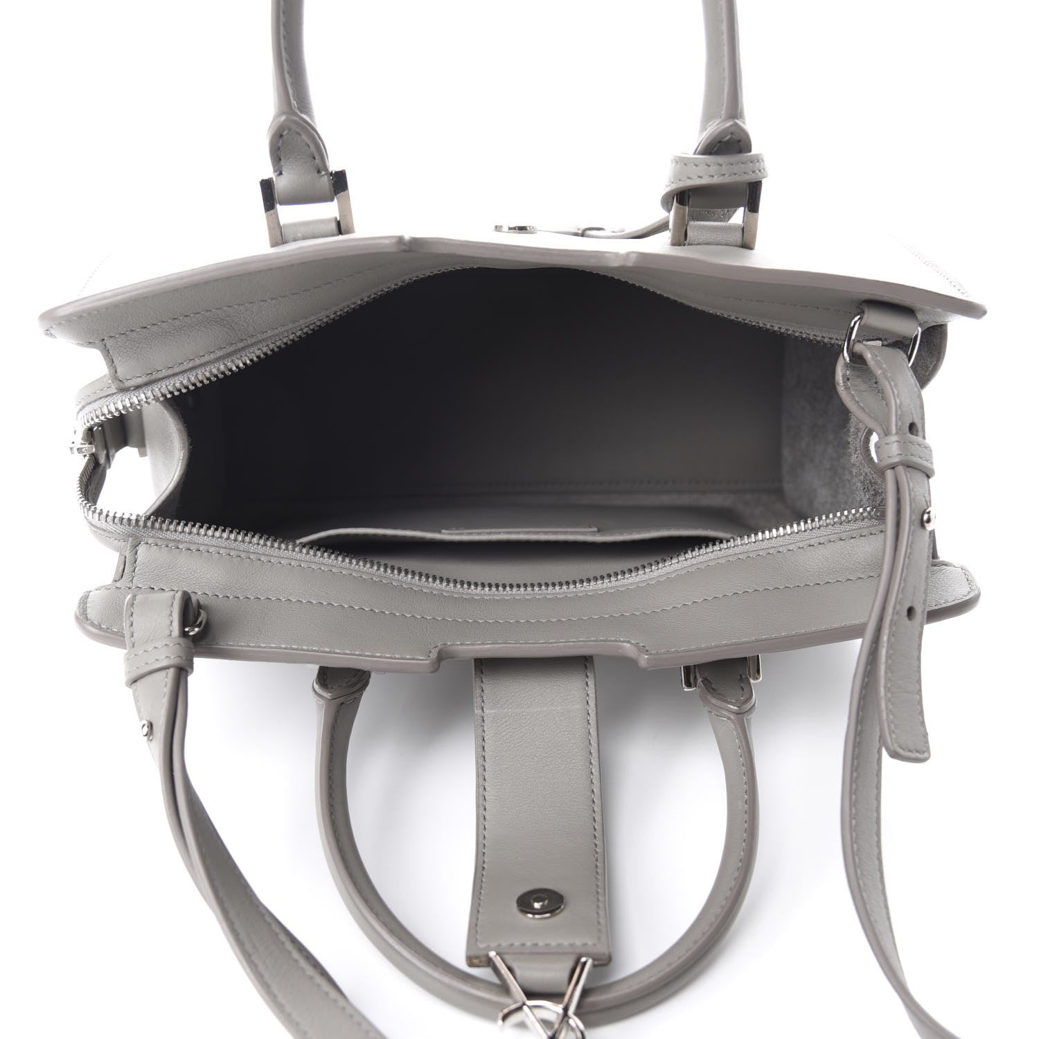 Saint Laurent Calfskin Monogram Baby Cabas Fog 5 of 11