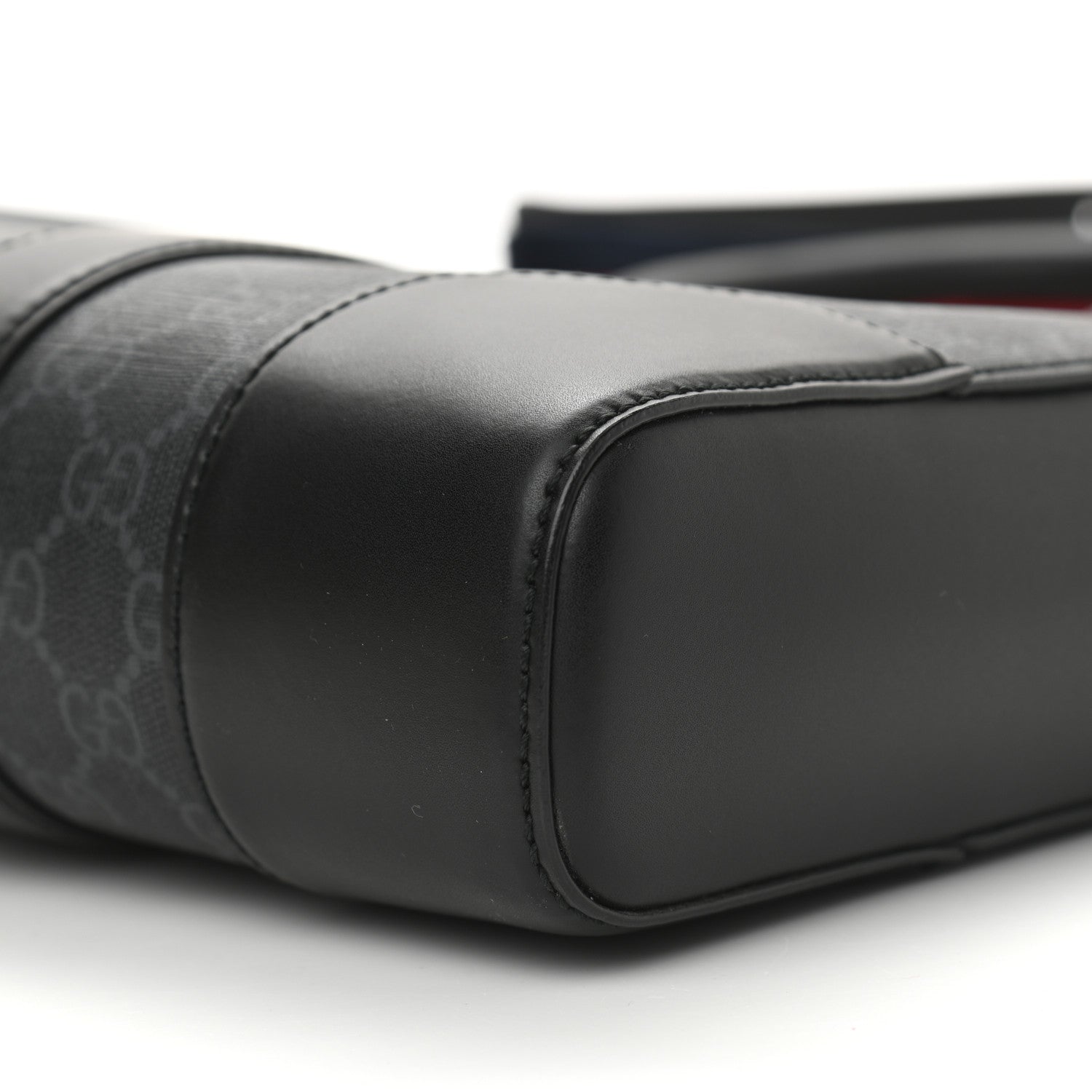 Gucci GG Supreme Monogram Appia Calfskin Web Briefcase Black 10 of 10