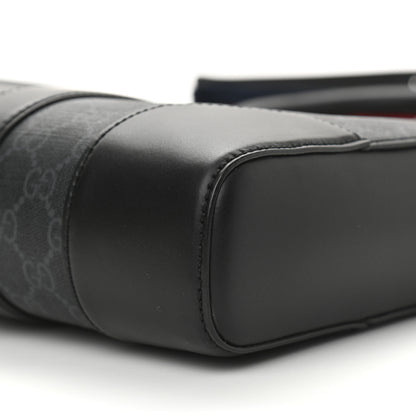 Gucci GG Supreme Monogram Appia Calfskin Web Briefcase Black 10 of 10